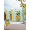 thumbnail image 6 of Pack of 2 Outdoor Pillow Covers, Retro Colorful Pineapple Gradient Color Block Waterproof Square Throw Pillowcase Cushion Decorative Pillow Covers for Couch Patio Tent, 24x24 in, 6 of 6