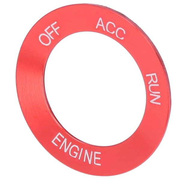 Anillo de botón pulsador del motor, interruptor de arranque y parada del motor Cubierta del botón de arranque y parada del motor Anillo de perilla de encendido Rendimiento de alta gama