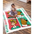 thumbnail image 2 of Scooby Doo Elfie Selfie Scooby and Shaggy Christmas Silk Touch Throw Blanket, 2 of 5