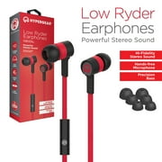 HyperGear Low Ryder 3.5mm Earphones with Microphone - Red/Black