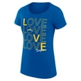thumbnail image 2 of Women's G-III 4Her by Carl Banks Royal Los Angeles Chargers Love Graphic Fitted T-Shirt, 2 of 3