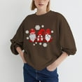 thumbnail image 1 of Pntutb Mujer Moda Suelta Manga Larga Cuello Redondo Blusa Navidad Impresión Camiseta tops Pntutb Pntutb-5103, 1 of 5