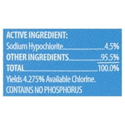 Great Value Low Splash Bleach, 43 fl oz