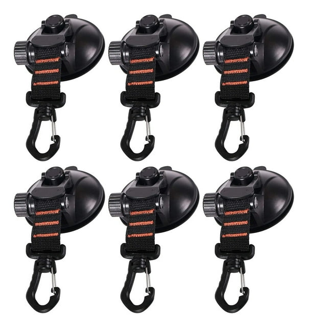 MasteelfCA 6Pcs Outdoor Camping Car Tent Fixing Hook Durable Canopy Car Window Suction Cup