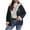 Navy, variant on Fleece Lined Jackets for Women Zip Up Heart Print Long Sleeve Hooded Jacket Pocket Raglan Fuzzy Sherpa Warm Coats 2025 Winter Thick Trendy Clothes