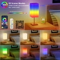 thumbnail image 3 of Smart Table Lamp for Bedroom with RGB Colorful changing APP Control & Music Sync Timer, 3 of 8