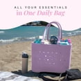 thumbnail image 2 of Bolsa de mano Simply Southern Simply Tote lila impermeable, 2 of 7