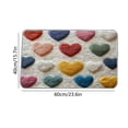 thumbnail image 3 of Tuvgenk Non Slip Bathroom Rugs Cute Red Bath Mat for Toilet Area Easy Care Fade Resistant Water Absorbent Heart Bathroom Floor Rug, 3 of 6