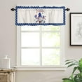 thumbnail image 3 of Independence Day Gnome Window Valance Curtain 4th of July American Flags Blue Stars Tier Curtain Blackout Rod Pocket Curtain Valances for Kitchen/Bedroom/Living Room/Bathroom, 1 Panel, 54 x 18 Inch, 3 of 5