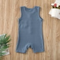 thumbnail image 5 of Newborn Kid Baby Boy Girl Sleeveless Knitted Romper Jumpsuit One-Piece Clothes Blue 18-24 Months, 5 of 6