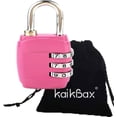 thumbnail image 2 of Pink Combination Locker Lock, Luggage Travel Lock, 3-Digit Outdoor Padlock, 2 of 5