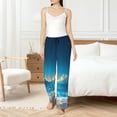 thumbnail image 2 of Haiem Night Sky Beach Scene Women's Pajama Pants Ultra Lightweight Pjs Bottoms Sleepwear Bottom Pants With Pocket Drawstring-Medium, 2 of 7
