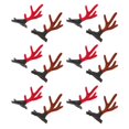 thumbnail image 3 of Christmas Clips Little Girl Hair Clips Elegant Hair Decor For Graduation Wedding M Red 12Pcs, 3 of 3