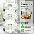 thumbnail image 2 of 3-Pack of Fermentation Glass Weights with Easy Grip Handle for Wide Mouth Mason Jars, 2 of 7