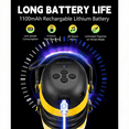 thumbnail image 5 of ZOHAN EM037 Bluetooth 6.0 Hearing Protection with 120H Working Time, SNR 31dB Noise Reduction Ear Protection,Rechargeable Ear Muffs with Mic for Mowing, Workshops, Construction, Snowblowing, Yellow, 5 of 8