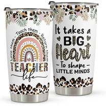 Teacher Gifts For Women - Teacher Appreciation Gifts From Students - Teacher Gifts For Birthday, Appreciation Week, Back To School - Stainless Steel 20oz Teacher Supplies Tumbler Cup Mug