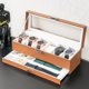 thumbnail image 5 of ProCase Caja para Reloj de 6 Ranuras con Cajón, Estuche Organizador de Relojes de 2 Capas con Tapa Vidrio Armario Almacenamiento Porta Reloj para Hombres y Mujeres (Caqui), 5 of 14
