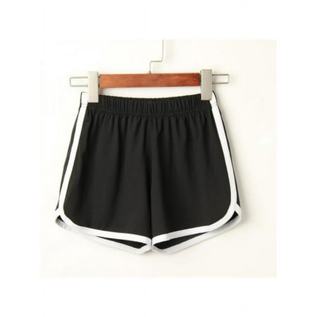 Topumt Summer Women Ladies Gym Yoga Running Shorts Casual Sports Hot Pants Solid Color