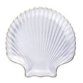 thumbnail image 3 of 1pc Creative Glass Dish Breakfast Plate Shell Shape Plate Fruit Salad Plate, 3 of 8