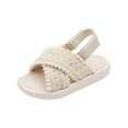 thumbnail image 2 of LYHaoo Girls Sandals Girls Sandals For Toddlers And Kids Comfortable Open Toe Casual Summer Shoes For Girls Age 1 6 Lightweight Breathable Footwear Sizes 21 Little Kid(1-2 Years), 2 of 7