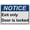 Warning Sign 5, variant on Fire Exit Do Not Block Sign, Industrial Exit Emergency Fire Sign 8"x12" UV Resistant for Indoor Outdoor Workplace