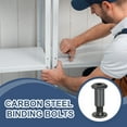 thumbnail image 5 of Binding Screw Posts Screw Posts Carbon Steel Binding Bolts with Wrench for Leather Scrapbook, Black Oxide 20 M6 x 10mm, 5 of 7