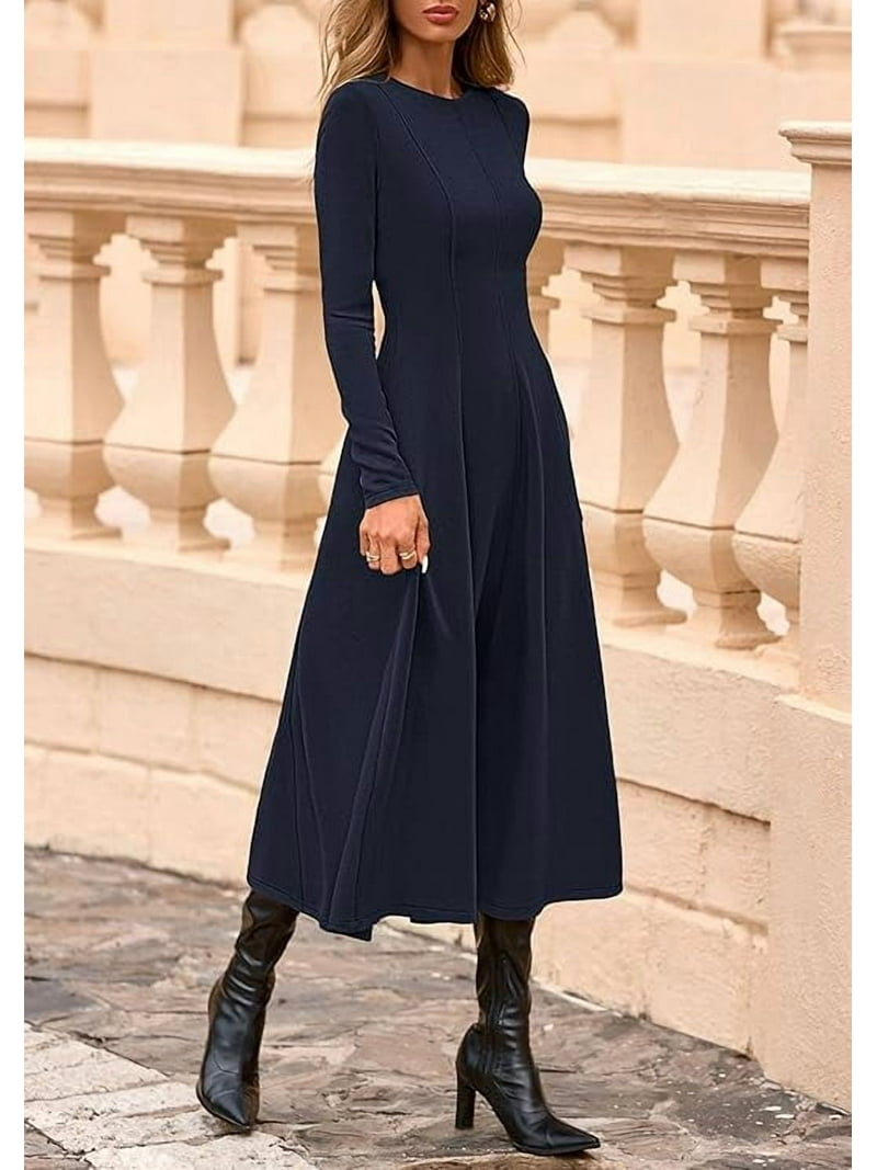 chinese dress ladies Ribbed Midi Dresses