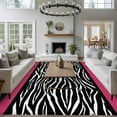 thumbnail image 5 of Zebra Printed Area Rug 6x9 Washable Rug Non Slip Modern Geometric Balck White Stripes Large Area Rug Soft Stainresistant Indoor Floor Carpet for Living Room Bedroom Home Office Dining Room Nursery, 5 of 7
