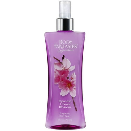 Body Fantasies Signature Japanese Cherry Blossom Body Spray, 8 oz, 4 Pack