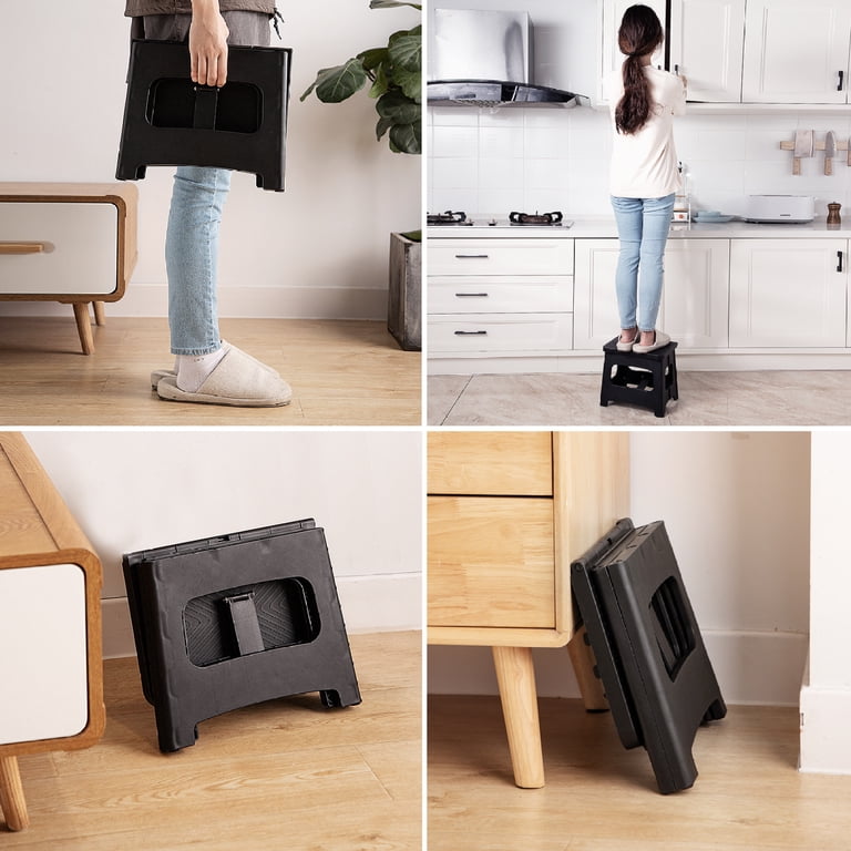 9 inch Folding Step Stool Portable Non-Slip Step Stools 300 lbs