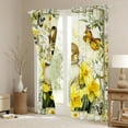 thumbnail image 3 of Castle Fairy Kids Teens Adults Animal Rabbit Blackout Curtains Set of 2 (52x84 Each),Floral Flying Butterflies Window Curtains,Spring Garden Flower Narcissus Curtains and Drapes Room Decor, 3 of 6