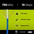 thumbnail image 2 of Cable Ethernet TRUE CABLE Cat6A Plenum, 1000 pies, azul, 23 AWG, 2 of 7