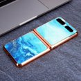 thumbnail image 5 of Funda de vidrio templado para teléfono móvil Funda protectora trasera Funda protectora para Galaxy Z Flip Azul, 5 of 5