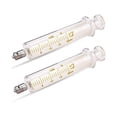 thumbnail image 1 of 2 Pack Glass Syringe Luer Lock 20ML with No Needle for Industry Arts Crafts and Etc, 1 of 5
