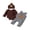 Coffee, variant on Cjfdfy Newborn Baby Boy Girl Thanksgiving Turkey Fall Outfit My First Thanksgiving Fall Winter Outfit Long Sleeve Ribbed Romper Turkey Embroidery Plaid Overalls Hat 3Pcs Set Little Turkey Clothes