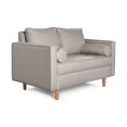 thumbnail image 3 of Sofá Love Seat 2 Plazas Makora Lino Gris Claro Modelo Fallon, 3 of 7