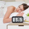 Digital Alarm Clock, Alarm Clock Large Numbers Display Battery Operated w/Night Light 12/24H for