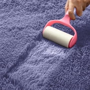 SUSUZI 5x7 Shag Area Rug, Ultra Soft Fluffy Plush Carpet with Non-Slip PVC Dot Backing, 2-Inch Thick Fuzzy Rug for Bedroom, Living Room, Nursery, Kids Room & Dorm, Purple