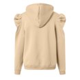 thumbnail image 5 of felwors Women's Trendy Puff Long Sleeve Drawstring Hoodies Trendy Fall Winter Casual Pullover Sweatshirts for Women 2025 Beige, XL, 5 of 5