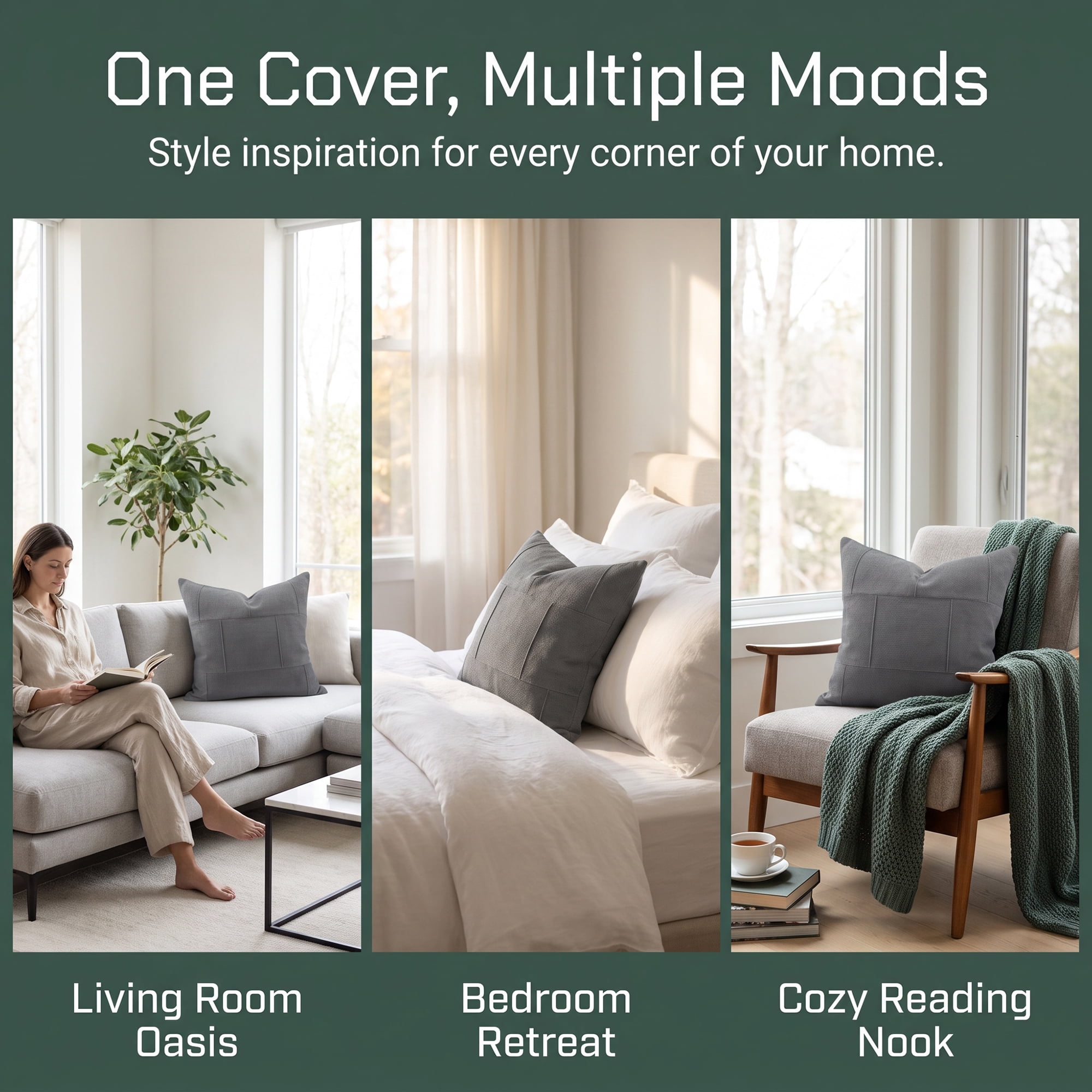 Unique Bargains 2Pcs Grid Textured Throw Pillow Covers Couch Cushion Cases Grey 18"x18"