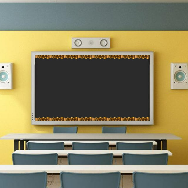 WEUVEB Papel Decorativo Dorado En De Ventilador Para Borde De Tableros En Escuela Y Hogar