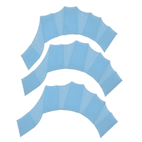 Silicone Swimming Hand Gloves for Swimmer Beginner Swimmer Freestyle Palm Trainer for Swimming Lover Blue L