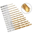 thumbnail image 4 of 5pcs HSS Drill Bit Set High Speed Steel /4 Hex Shank .5-6.5mm Hexagonal Handle 1.5mm, 4 of 8