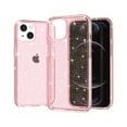 thumbnail image 1 of SaniMore for iPhone 14 6.1" Lightweight Glitter Case, Rugged Clear PC Back [Not Yellowing Technology] Full Body Protective Case for iPhone 14 Women Ladies Girls, Pink, 1 of 8