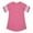 Pink, variant on Fashion Short Sleeve T Shirt for Women Casual Round Neck Trendy Striped Color-block Tops
