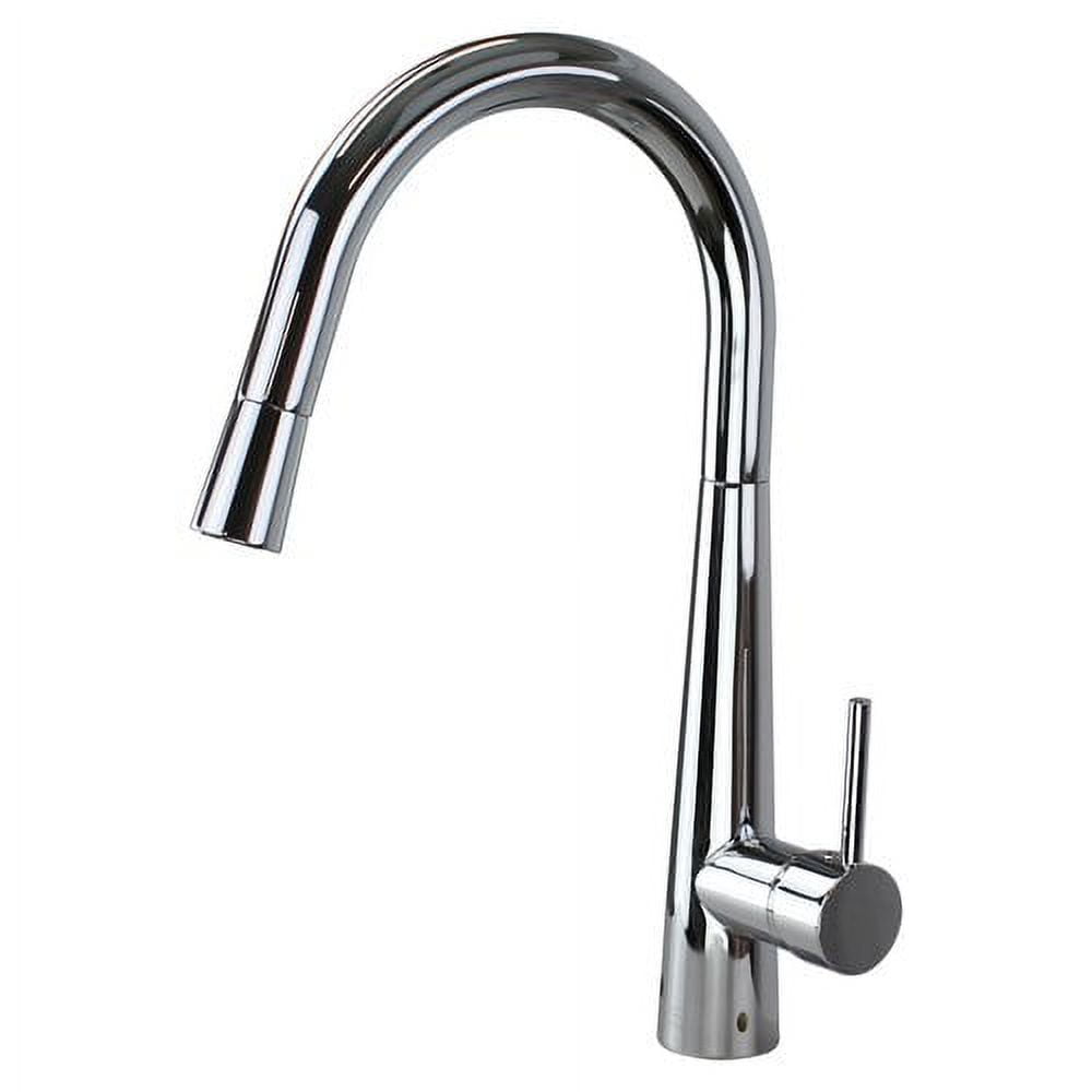 Transolid Retreat Pull Out Single Handle Kitchen Faucet