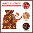 thumbnail image 7 of Fuzoiu Red Plaid Sunflower Print Christmas Gift Bag,Burlap Gift Bag with Drawstring Closure & Hang Tag,Perfect for Holidays, Birthdays, and Special Occasions-Small, 7 of 7