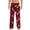Red, variant on ibiyuan Mens Pajama Pants Funny Mens Big & Tall Christmas Pajama Pants, Drawstring Loose Fit Storage Pocket Holiday Lounge Pants Sleepwear PJs Plus Size Bottoms