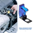 thumbnail image 3 of LOLIPPYY 2Pcs Blue Toggle Switch Plate Cover Waterproof Protective Flip Cap for Electrical Switches, 3 of 8
