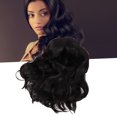 thumbnail image 1 of Black Long Curly Wigs, Medium Length Smoothing Long Curly Hair Wig Skin Friendly  for Daily Use, 1 of 7